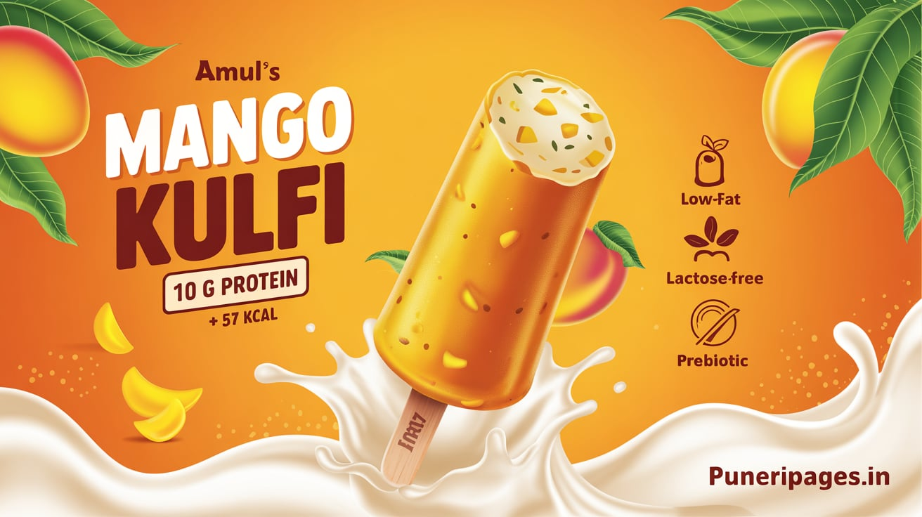 Amul launches world’s first 10 g protein mango kulfi at 57 kcal for ₹40, part of its expanding functional dairy range amid a global market set to reach US $74.1 billion by 2035.