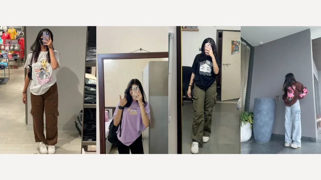 Comfort-focused oversized shirts and t-shirts