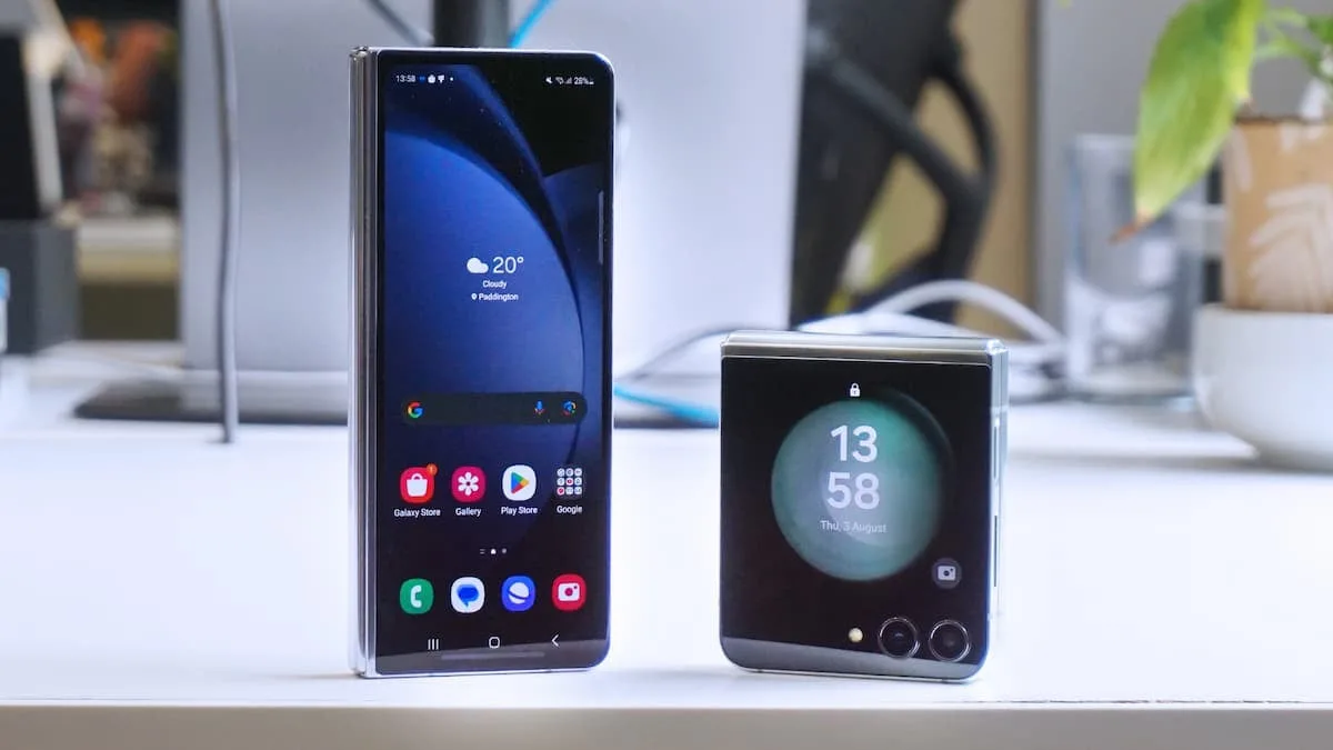 Samsung Galaxy Z Fold 7 open with India pricing displayed