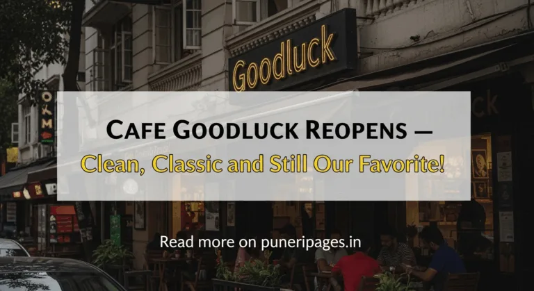 Cafe Goodluck FC Road Pune after reopening post-FDA clearance, customers dining outside happily