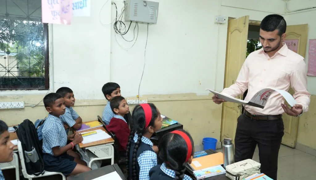 PCMC officials during school inspection