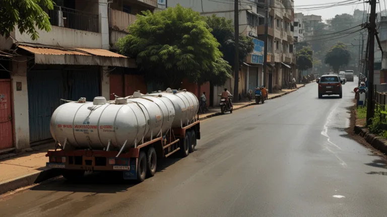 Water tankers delivering emergency supply in Baner-Bavdhan during PMC pipeline crisis