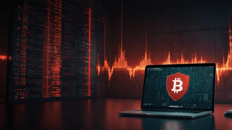 Illustration showing secure crypto vault and alert symbol indicating CoinDCX internal breach