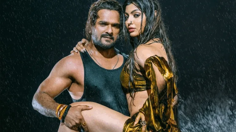 "Love, Loyalty & Controversy: Akanksha Puri Sparks Bhojpuri Storm" Bottom-right corner: "puneripages.in"