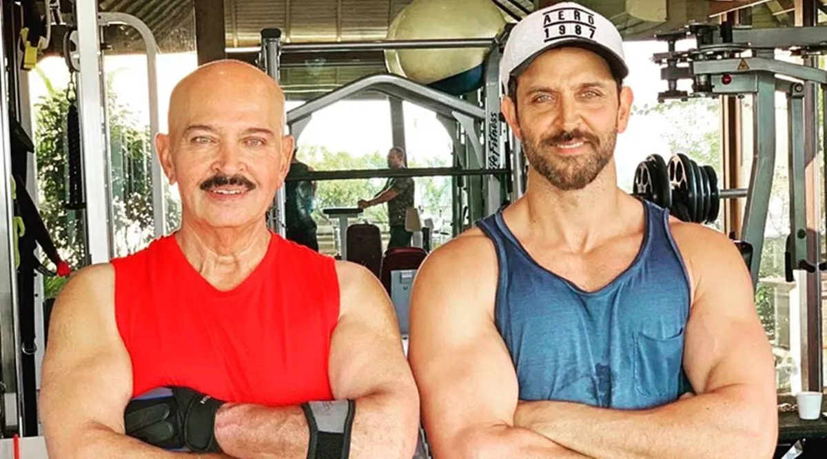 Rakesh Roshan smiling with family after successful angioplasty surgery