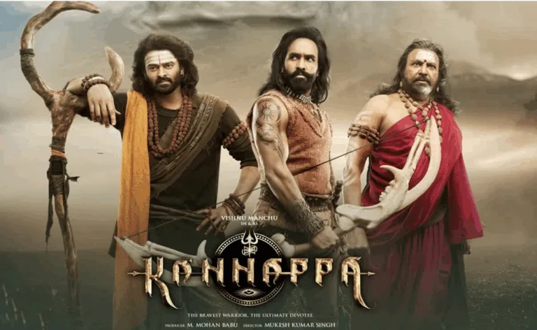Vishnu Manchu as Kannappa in epic mythological scene