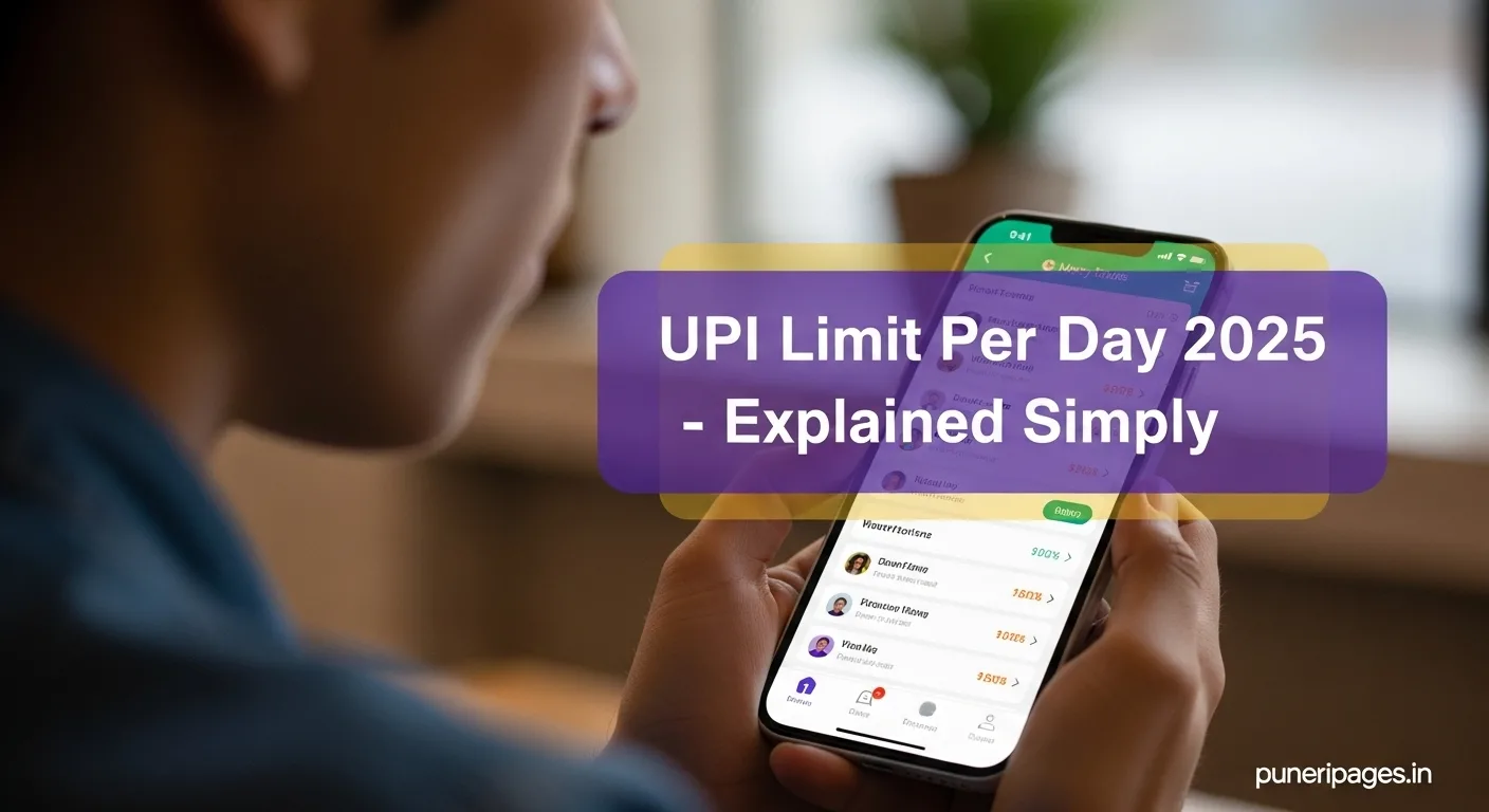 UPI transaction screen showing transfer limits on a mobile phone in 2025