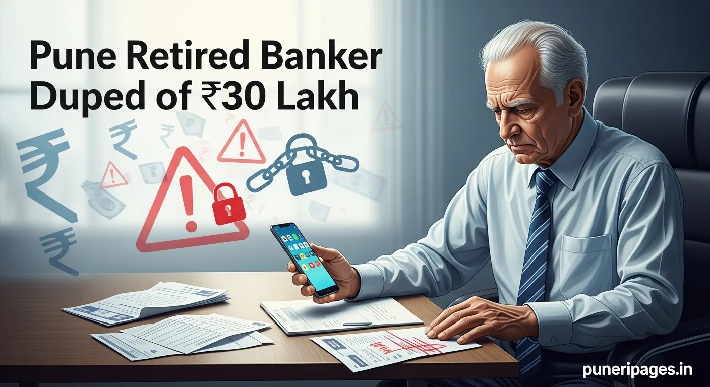 Retired Pune bank manager cheated of ₹30 lakh in high-return fraud – online scam awareness.