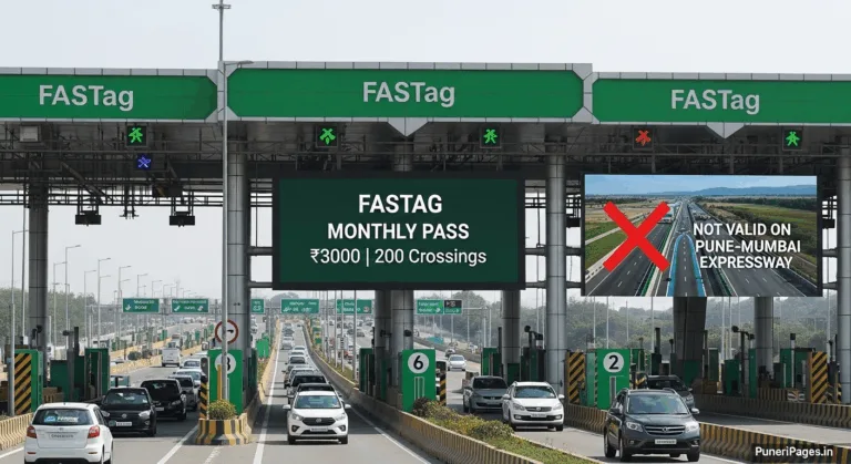 "FASTag ₹3000 monthly pass details with 200 crossings offer, excluding Pune-Mumbai Expressway — Puneri Pages news"