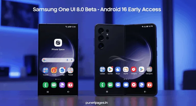 Samsung Galaxy S24 Ultra and Z Fold 6 running the new One UI 8.0 Beta with Android 16, featuring Private Space and refreshed UI design.