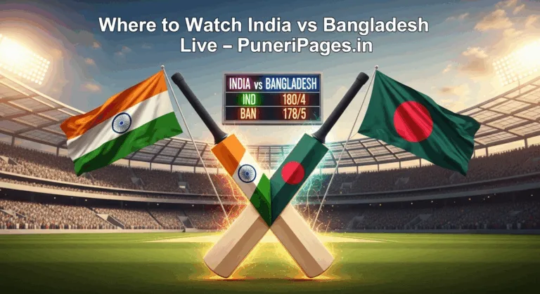 India vs Bangladesh cricket match live viewing guide – PuneriPages.in