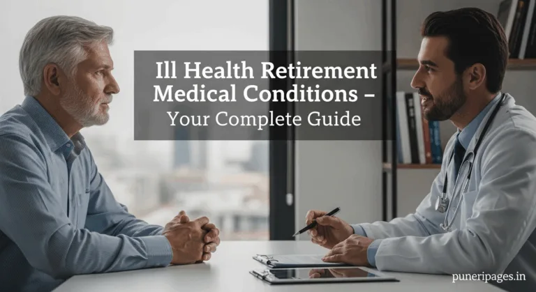 A person discussing ill health retirement medical conditions with a doctor