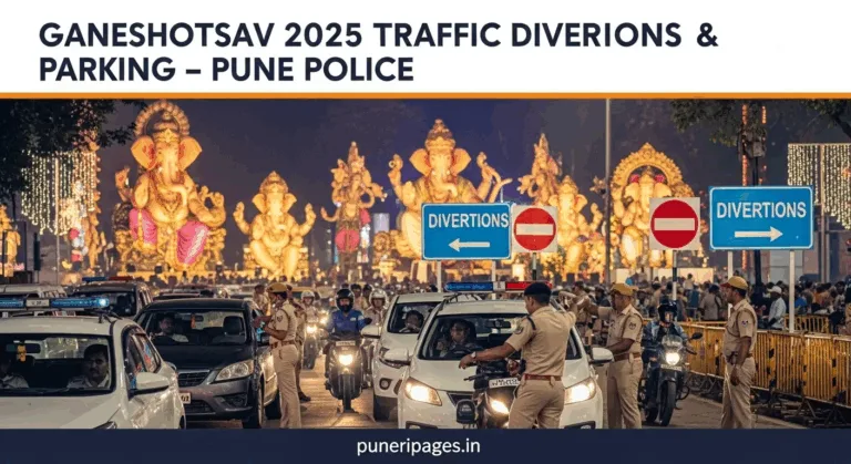 Ganeshotsav 2025 Pune traffic diversions and parking guide by Pune Police – puneripages.in