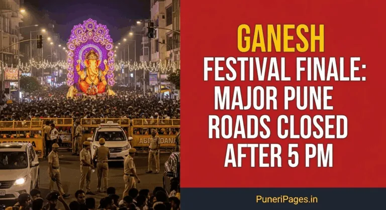 Ganesh Visarjan procession in Pune with major city roads closed for traffic after 5 PM – PuneriPages.in