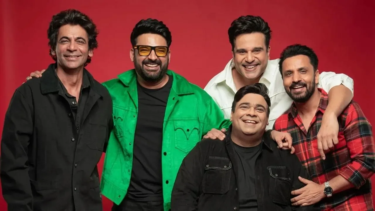 Empty comedy stage with spotlight symbolizing Rajiv Thakur's exit from The Kapil Sharma Show