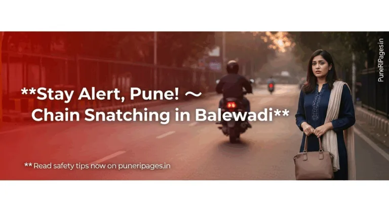 Woman clutching handbag on Pune street as chain-snatcher rides away