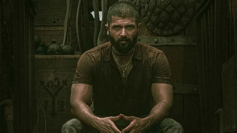 Vijay Deverakonda in a powerful political drama scene from Kingdom