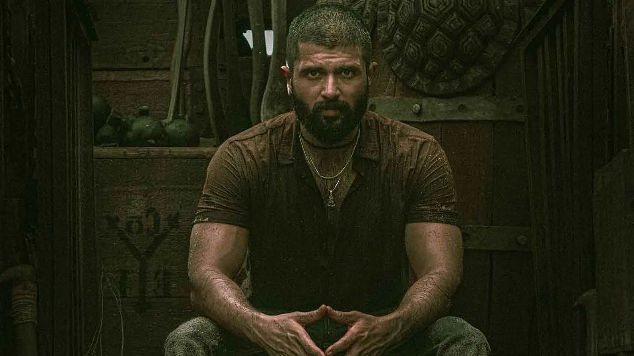 Vijay Deverakonda in a powerful political drama scene from Kingdom