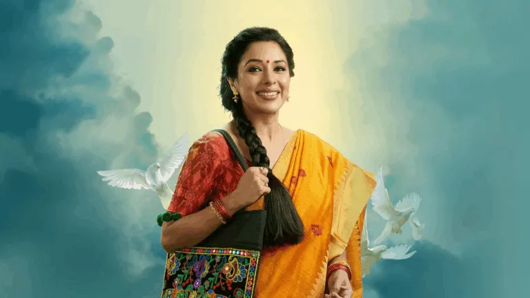 Anupamaa confronts Gautam in a tense TV serial scene, with emotional intensity and family drama in the background.