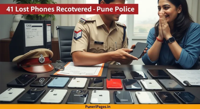 Shivajinagar Police recover 41 lost mobile phones worth ₹5 lakh in Pune, returning them to citizens.