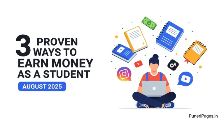 3 Proven Ways to Earn Money as a Student in 2025 – freelancing, affiliate marketing, and selling digital products | PuneriPages.in