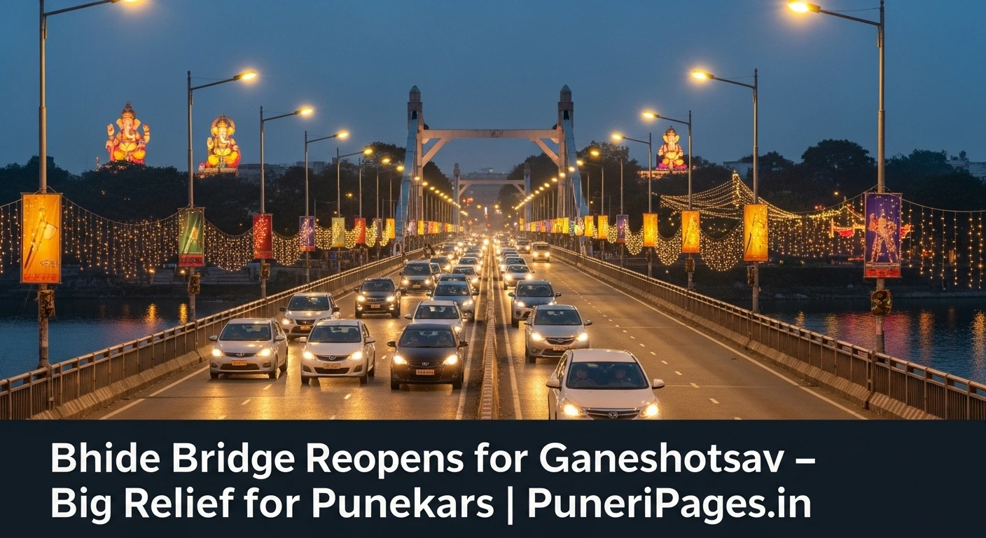 Pune’s Bhide Bridge reopened temporarily for Ganeshotsav traffic relief – PuneriPages.in