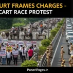 Protesters block Pune-Nashik highway during bullock cart race ban agitation, as Khed court frames charges against 15 including MLA.
