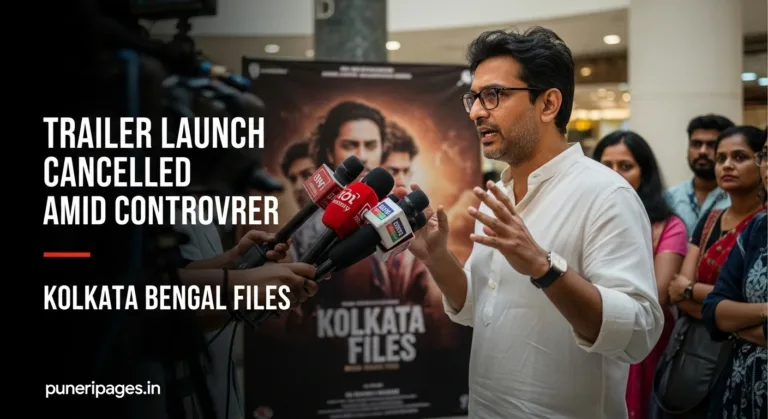 Director Sudipto Sen addressing the media after the trailer launch of Kolkata Bengal Files was abruptly cancelled amid political controversy in Kolkata.