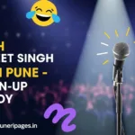 Jaspreet Singh performing live in Pune for his stand-up comedy show ‘Grown-Up’ – cover image for puneripages.in article.
