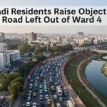 Kharadi residents protest exclusion of key riverfront road from Ward 4 draft boundary by Pune Municipal Corporation.