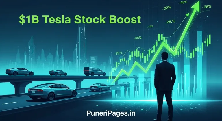 $1 Billion Tesla Stock Boost Cover Image – PuneriPages.in