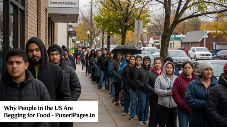 Why People in the US Are Begging for Food outside food banks