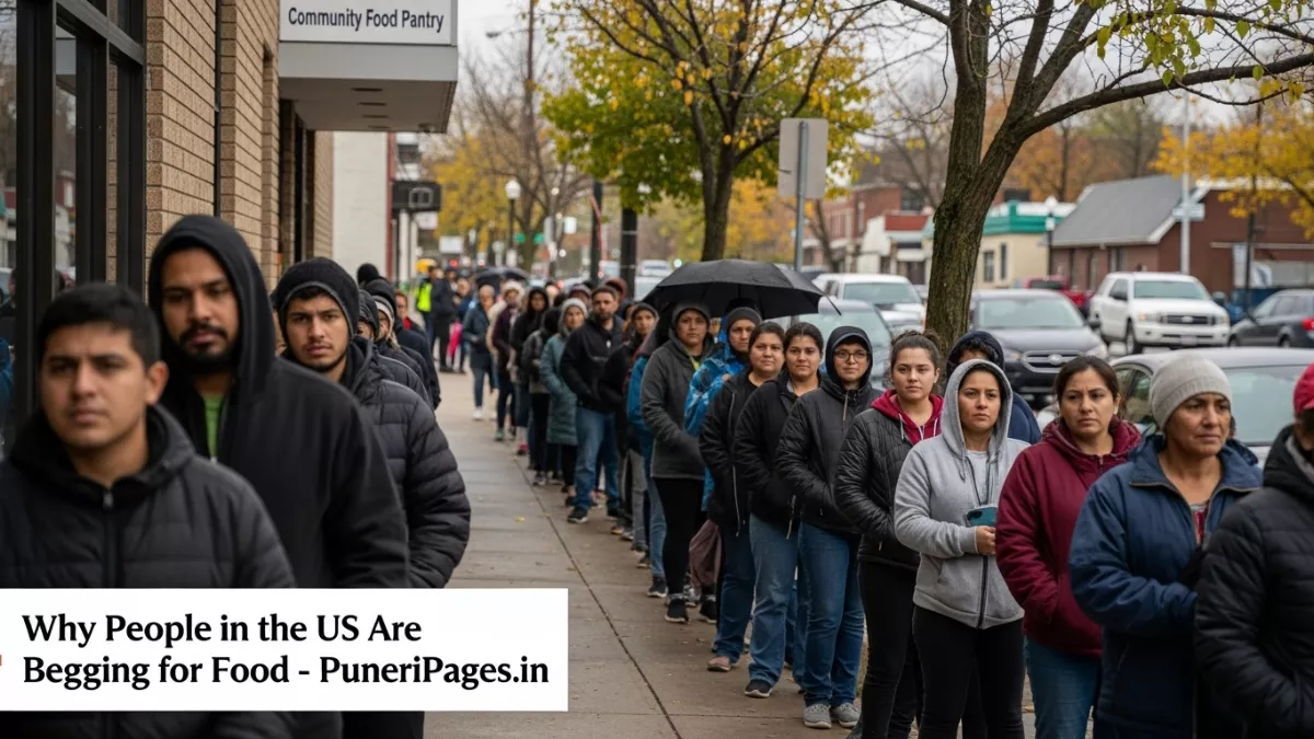 Why People in the US Are Begging for Food outside food banks