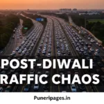 Pune–Mumbai Traffic Post-Diwali severe congestion on expressway near Lonavala