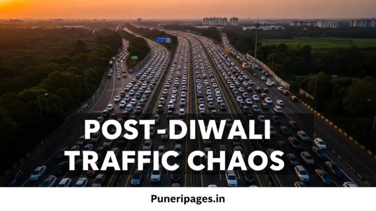 Pune–Mumbai Traffic Post-Diwali severe congestion on expressway near Lonavala