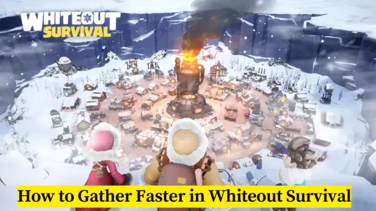 “Players gathering faster in Whiteout Survival with upgraded heroes, alliance teamwork, and survival gear under icy conditions.”