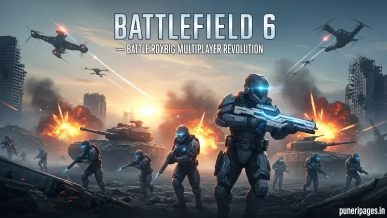 Battlefield 6 Battle Royale multiplayer action cover by puneripages.in