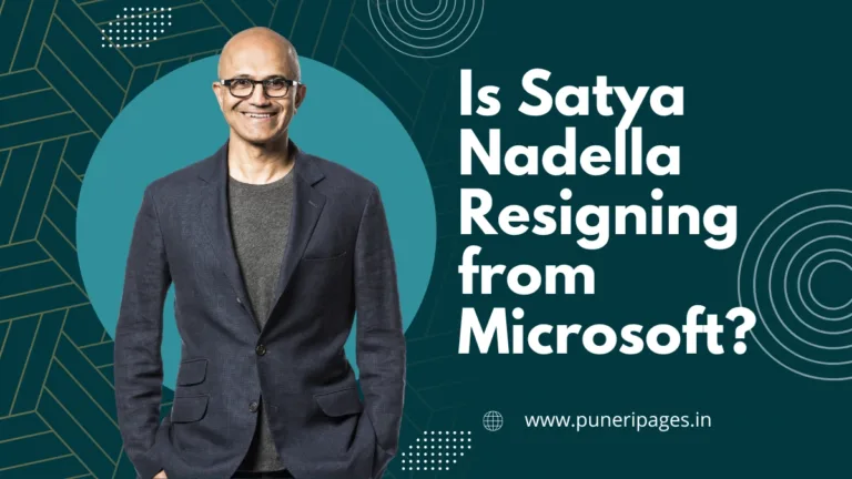 Microsoft CEO resignation news cover image – PuneRiPages.in