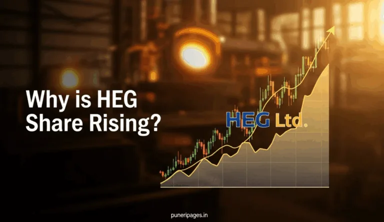 Why is HEG Share Rising Stock Chart with Graphite Electrode Industry Background