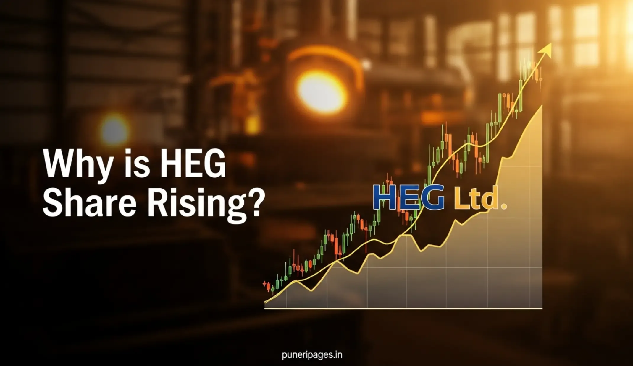 Why is HEG Share Rising Stock Chart with Graphite Electrode Industry Background