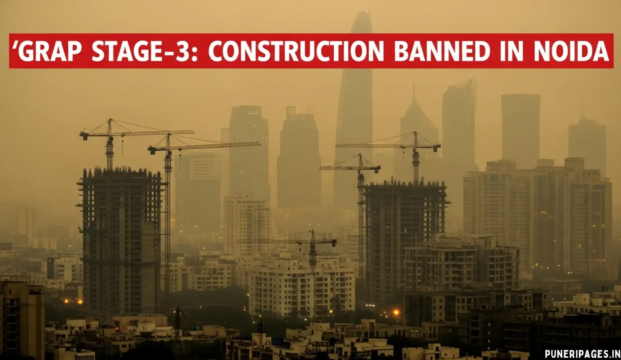 GRAP Stage-3 Noida: Construction and Demolition Ban as Air Quality Turns Severe