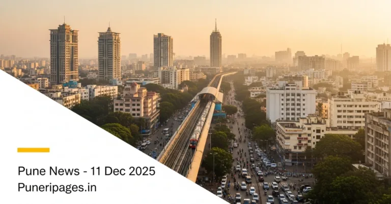 Latest Pune News 11 December 2025 – Pune city skyline cover image from Puneripages.in