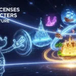 Cover image showing Disney Licenses AI Characters concept with futuristic digital storytelling elements