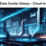 Illustration representing Oracle AI Data Center Delays with futuristic cloud infrastructure visuals