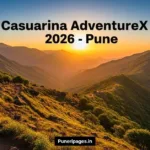 Cover image representing Pune to Host Casuarina AdventureX 2026 with Sahyadri mountains and adventure sports visuals