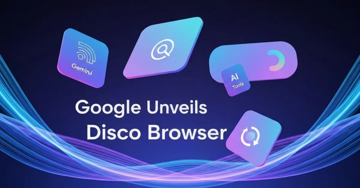Google Unveils Disco Browser AI-powered futuristic interface