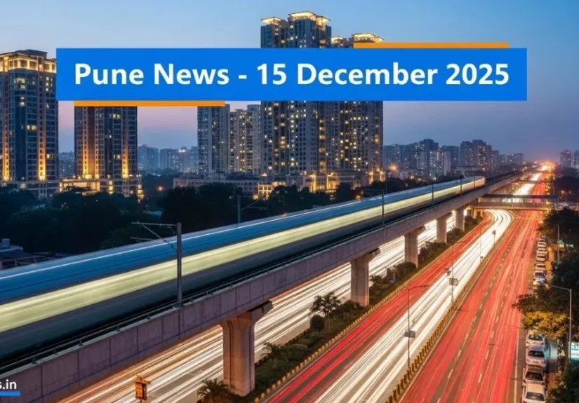 Cover image representing Latest Pune News 15th December 2025 with Pune city visuals