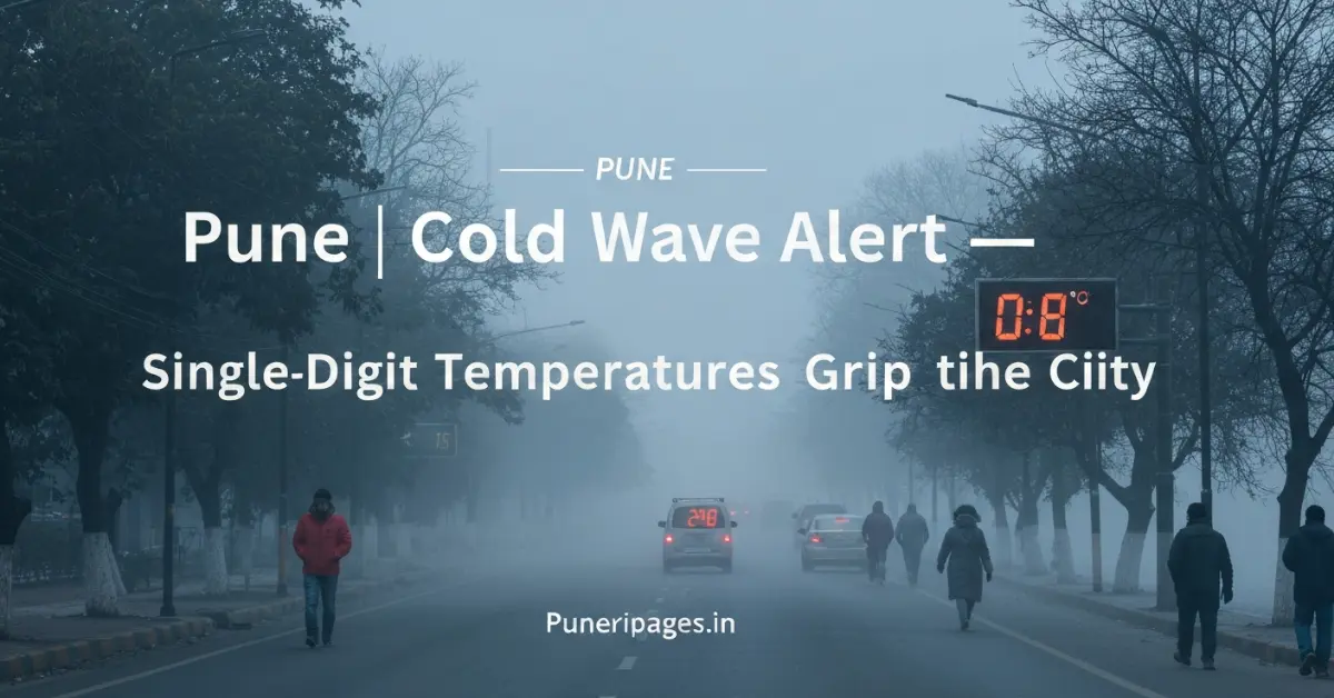 Pune Cold Wave brings single-digit temperatures as foggy winter morning covers the city – Puneripages.in