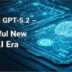 OpenAI GPT-5.2 futuristic AI interface launch visual