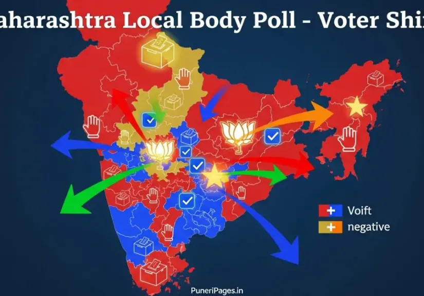 “Maharashtra Local Body Poll – Voter Shift and Political Change Cover Image”